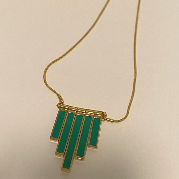 NWT Marc By Marc Jacobs Green & Gold Necklace - Picture 4 of 13